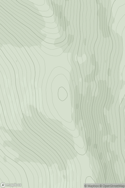 Thumbnail image for Meall nam Fiadh [Loch Treig to Loch Ericht] showing contour plot for surrounding peak